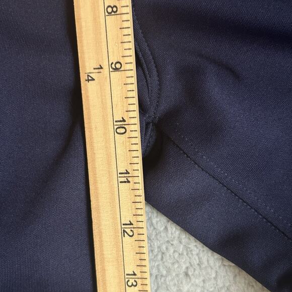 Mizuno Softball Pants Woman's Size Medium Elastic Bottom Navy Blue Athletic - Picture 10 of 15